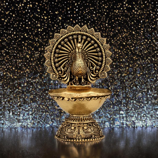 Peacock diya